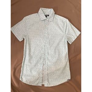 Slim floral button down shirt